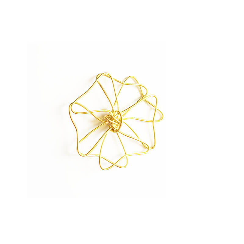 خرج کار طلایی گل 5cm