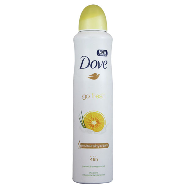 اسپری ضد تعریق داو سری go fresh مدل grapefruit & lemongrass حجم 250ml