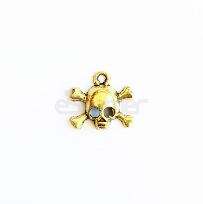 خرج کار اسکلت طلایی آویزی بسته 2 عددی gold1022